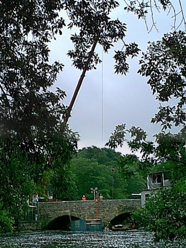 Giant Crane Over Choate Bridge