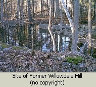 Photo of Willowdale Mill site on Ipswich River