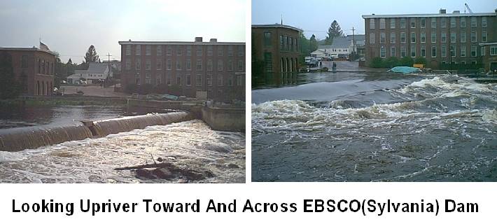 Normal and Flooded Across Dam