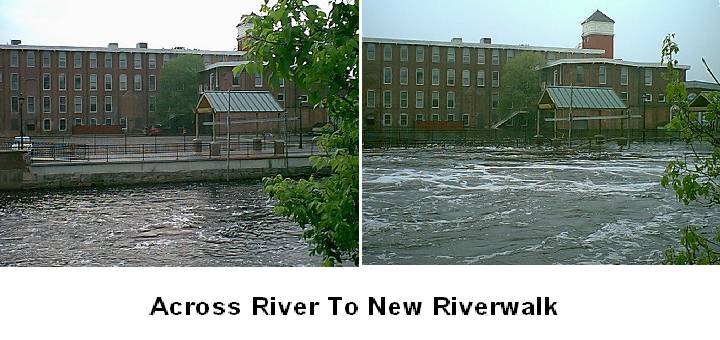 Normal and Flooded Riverwalk